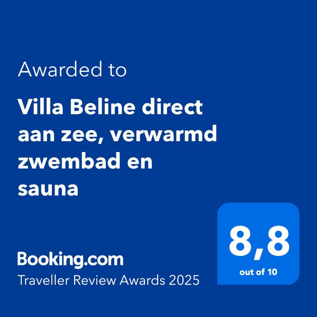 Villa Beline Direct Aan Zee, Verwarmd Zwembad En Sauna Трибани-Крушчица Екстериор снимка